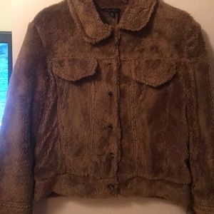 Faux fur jacket